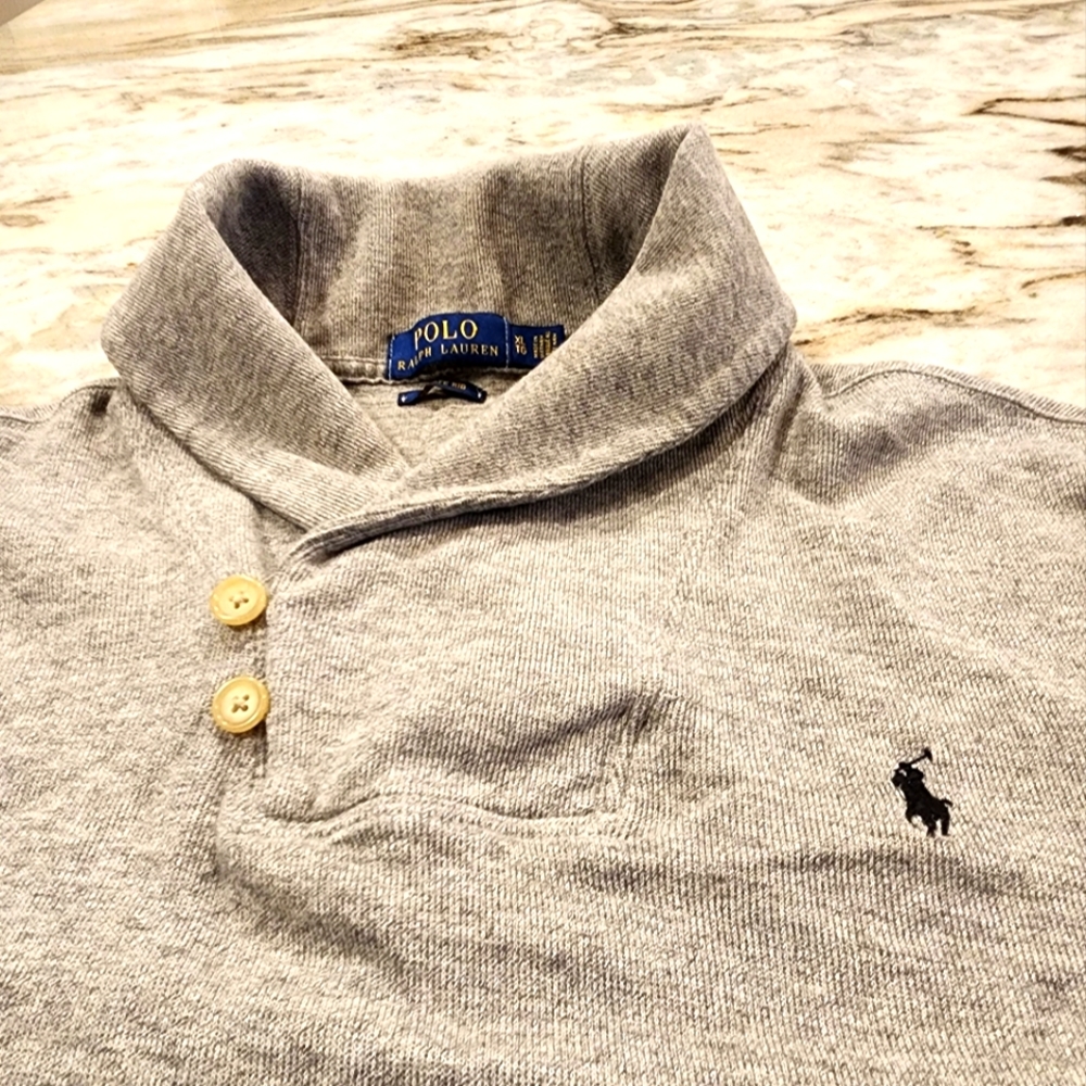 RALPH LAUREN  XL grey sweater